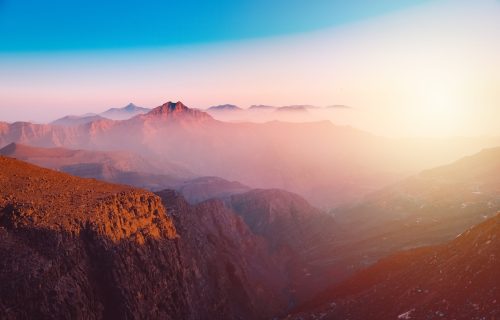 A,View,Of,The,Majestic,Jebel,Jais,Mountain,In,Ras